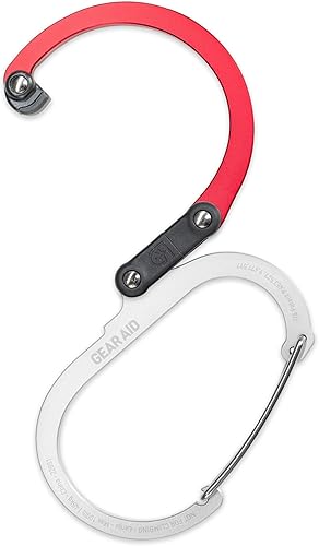 Miniatura 23 de GEAR AID HEROCLIP - Mosquetón grande y gancho para colgar artículos resistentes, mochilas de campamento, maletas, kayaks, bicicletas, organización