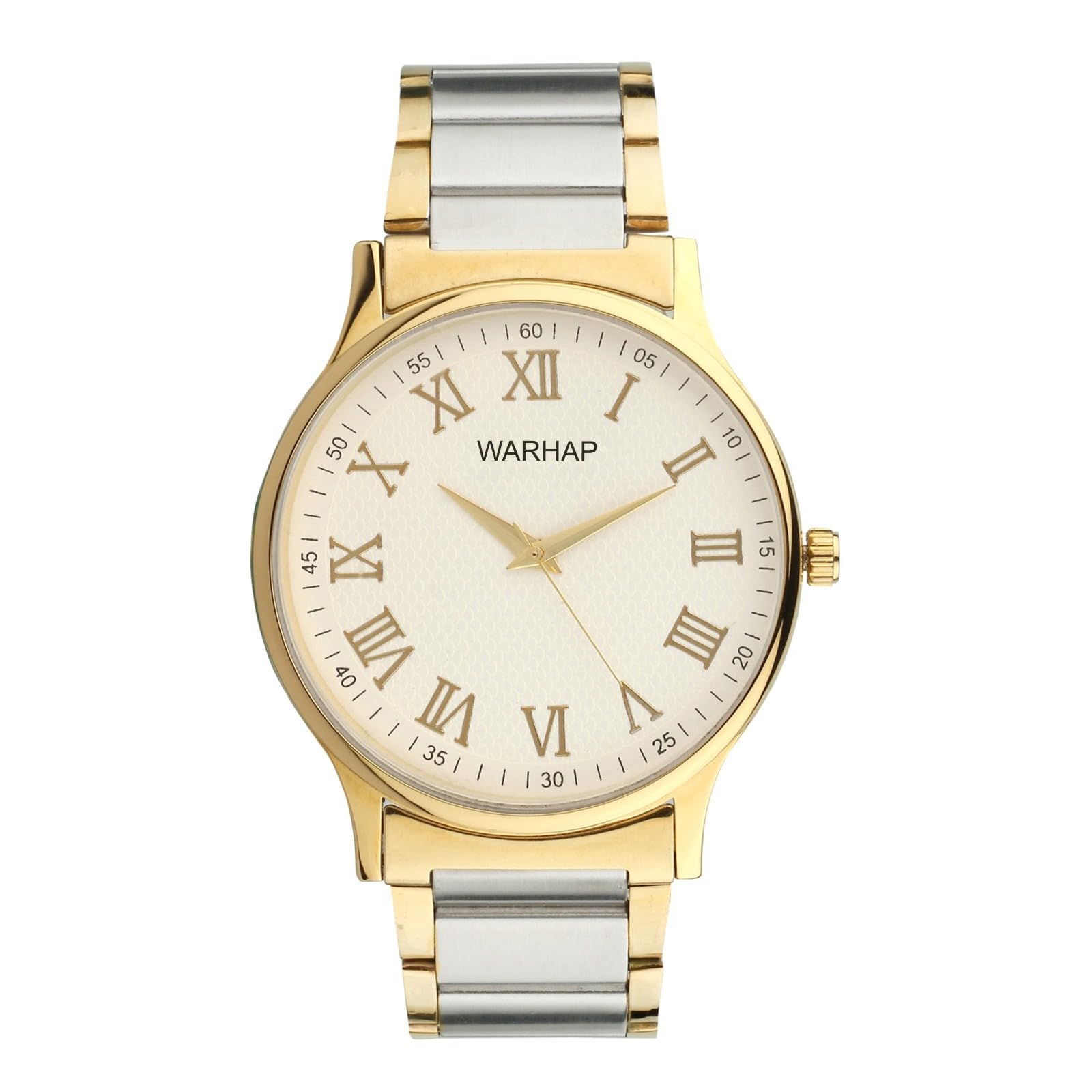 WARHAP WAR-27 Analogue Golden Watch for Mens (Twotone) (B0CZ1R7MGG) Amazon Price History, Amazon Price Tracker