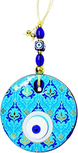 Miniatura 4 de Adorno grande de cristal para colgar en la pared contra el mal de ojo, protección del hogar, amuleto de buena suerte, regalo (cachemira)