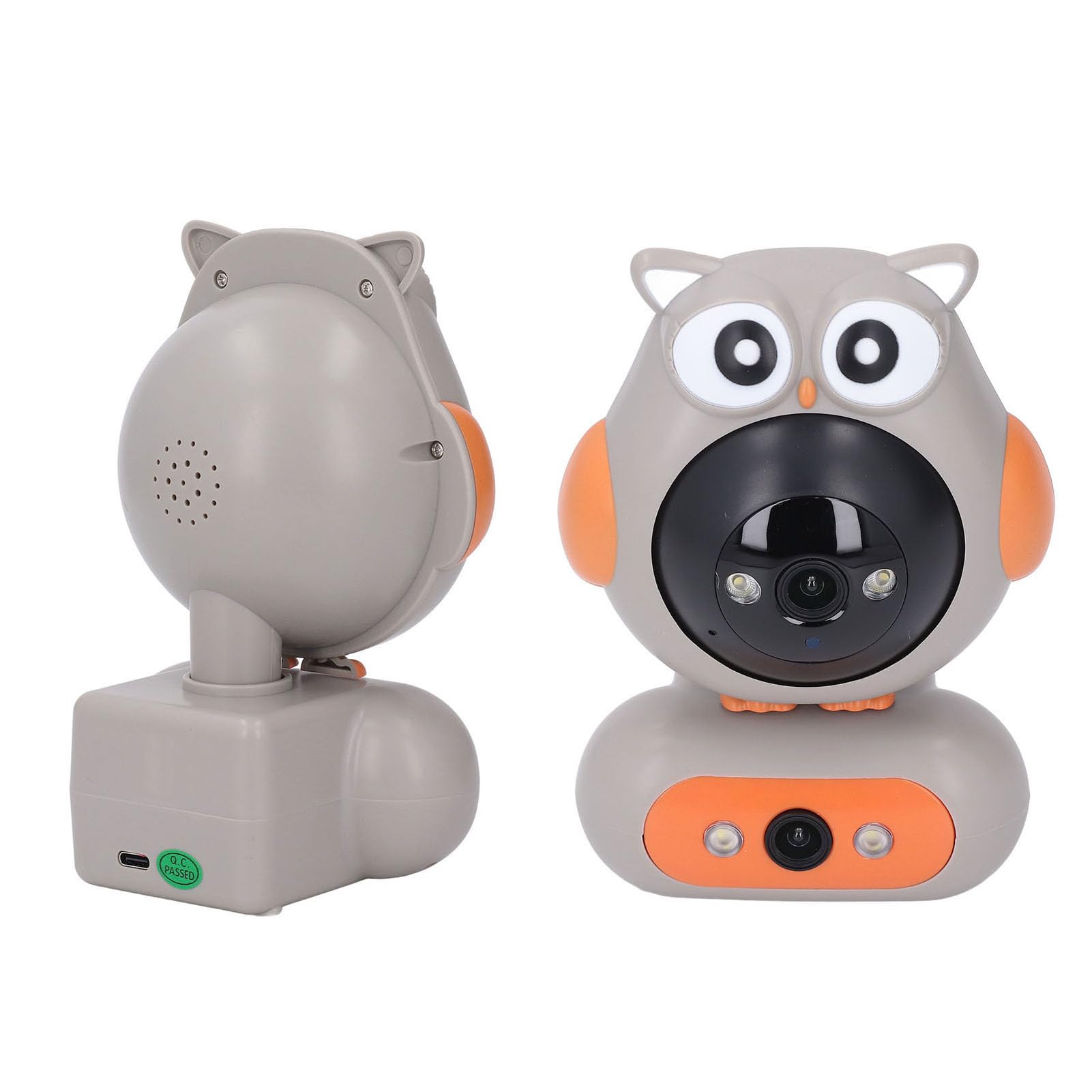 Kikumi Caméra de Sécurité À Domicile 2.4G 1080P Double Lentille Bidirectionnelle Vue Panoramique 360 Degrés Support APP pour Téléphone Caméra pour Android