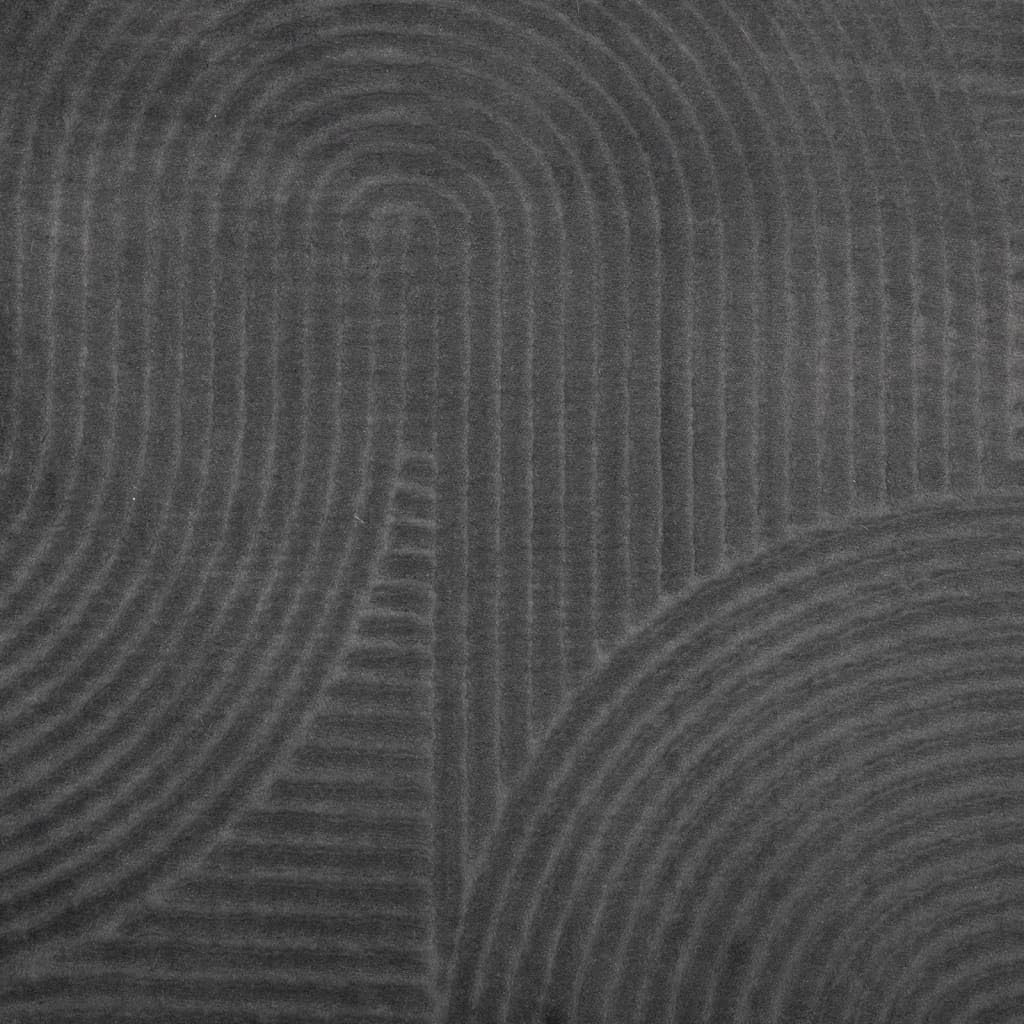 Tapis IZA Poils Courts Style scandinave Anthracite Ø 100 cm,Maison & Jardin,Décorations,Tapis,1.7 kg-375434