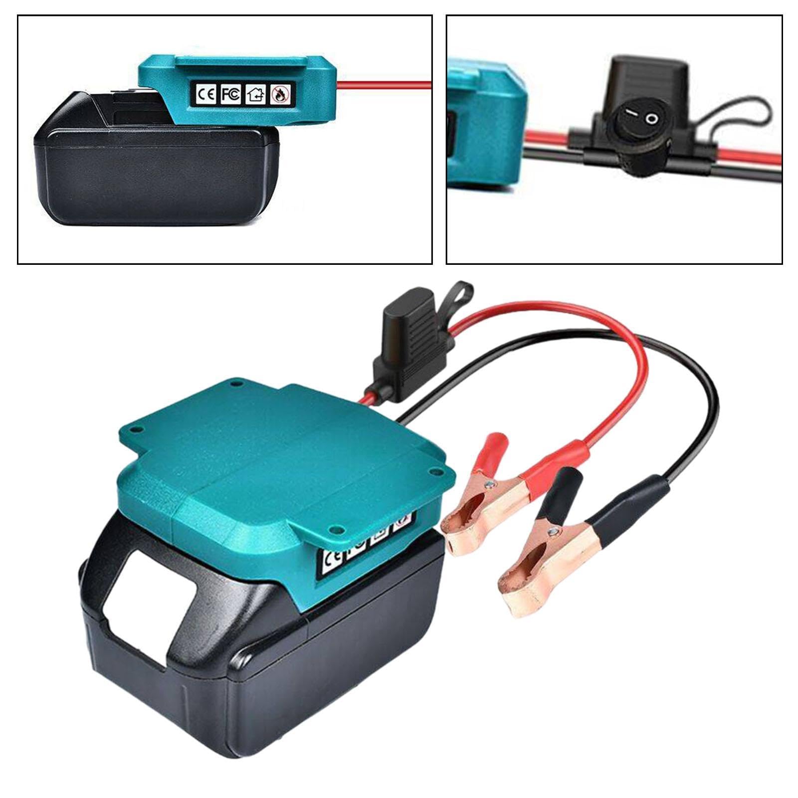 Milageto Adaptador de Batería Convertidor Adaptador Eléctrico Herramienta Clip de Material Apto para Herramientas de Bricolaje y