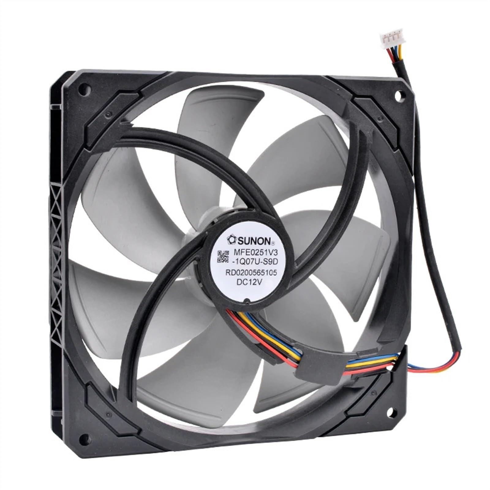 MFE0251V3-1Q07U-S9D 14 cm (140 mm) Lüfter 140 x 25 mm DC 12 V 4-adrig 4-polig for PC-Netzteilgehäuse