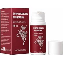 Colour Changing Foundation SPF 15, Korean Foundation for Mature Skin, Foundation Full Coverage, Moisturizing Concealer Brighten Long-Lasting, Even Skin Tone, Suitable for All Skin Types, 30ml 3PC
