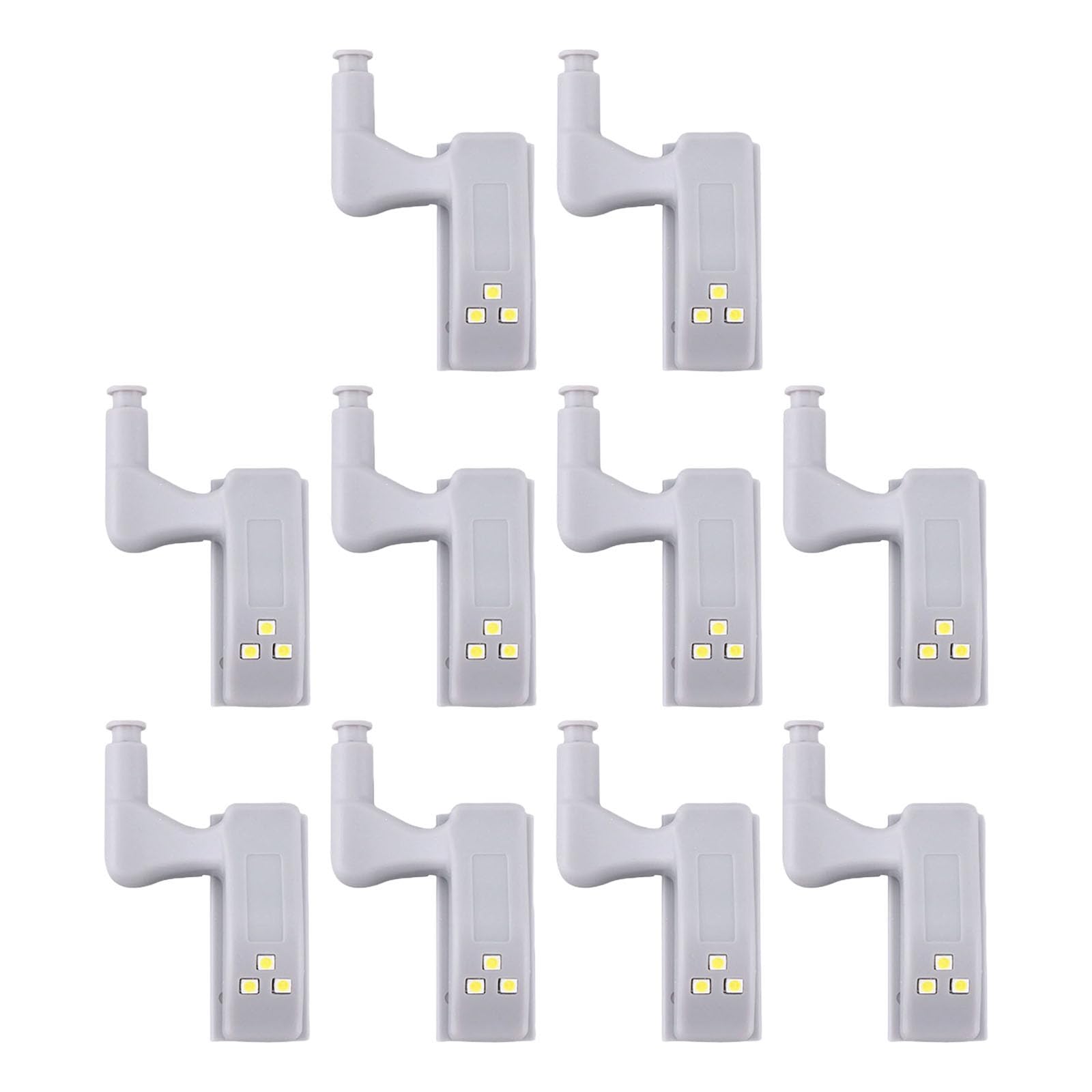 Intelligent Touch Activated Warm White LED Cabinet Light Hydraulic Hinge Design for Wardrobe Closet Bathroom Storage ABS LED Cabinet Light