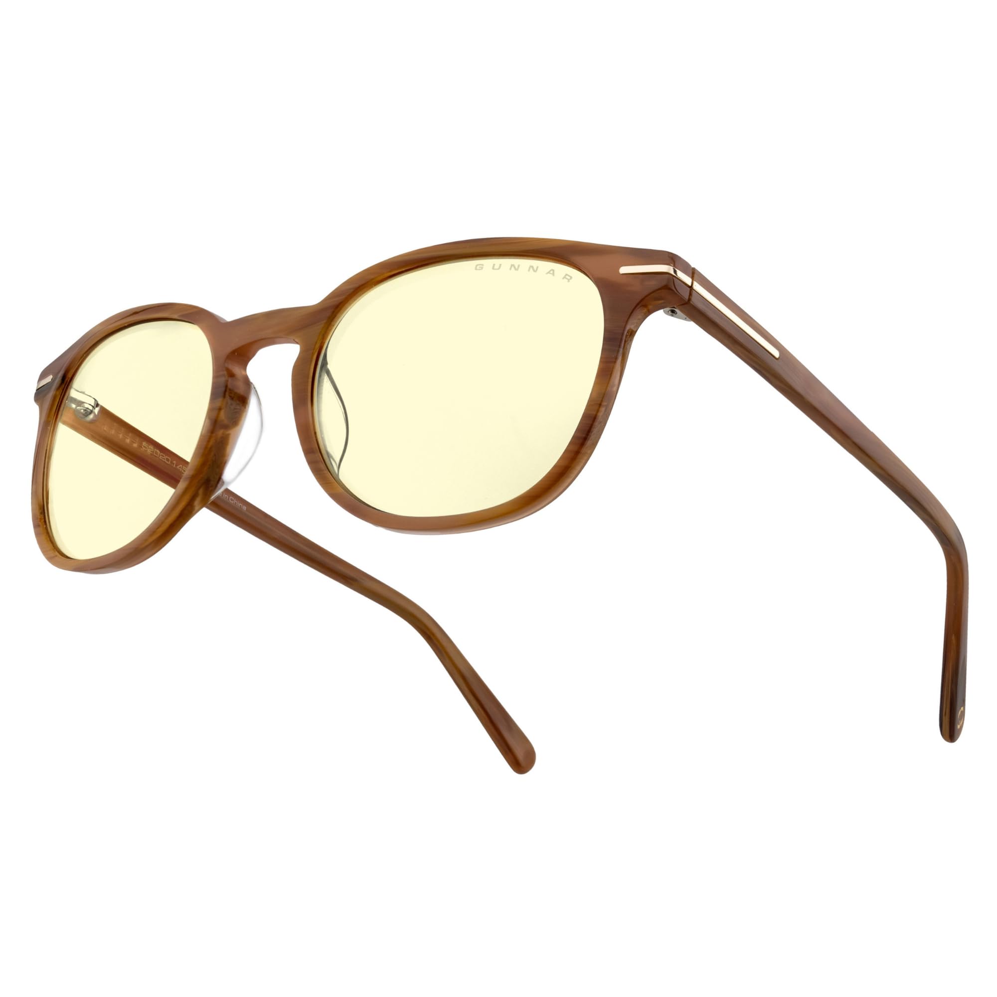 Gunnar Blaulichtfilter-Brille - Davis - Maple - Amber | Computer-/Gaming-Brille - Davis - Maple - Amber - 65 % Blaulicht- & 100 % UV-Schutz - Patentierte Technologie
