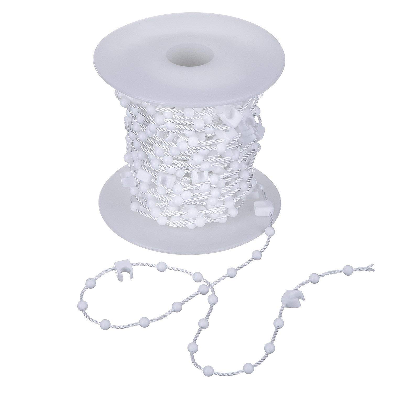 EveryHome Vertical Blind Bottom Chain for 3.5 Inch/ 89 mm Slats (20M, +5Clips)