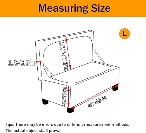 Miniatura 2 de NILUOH Funda otomana elástica rectangular de almacenamiento otomana, fundas de banco plegables para reposapiés, protector de muebles con parte