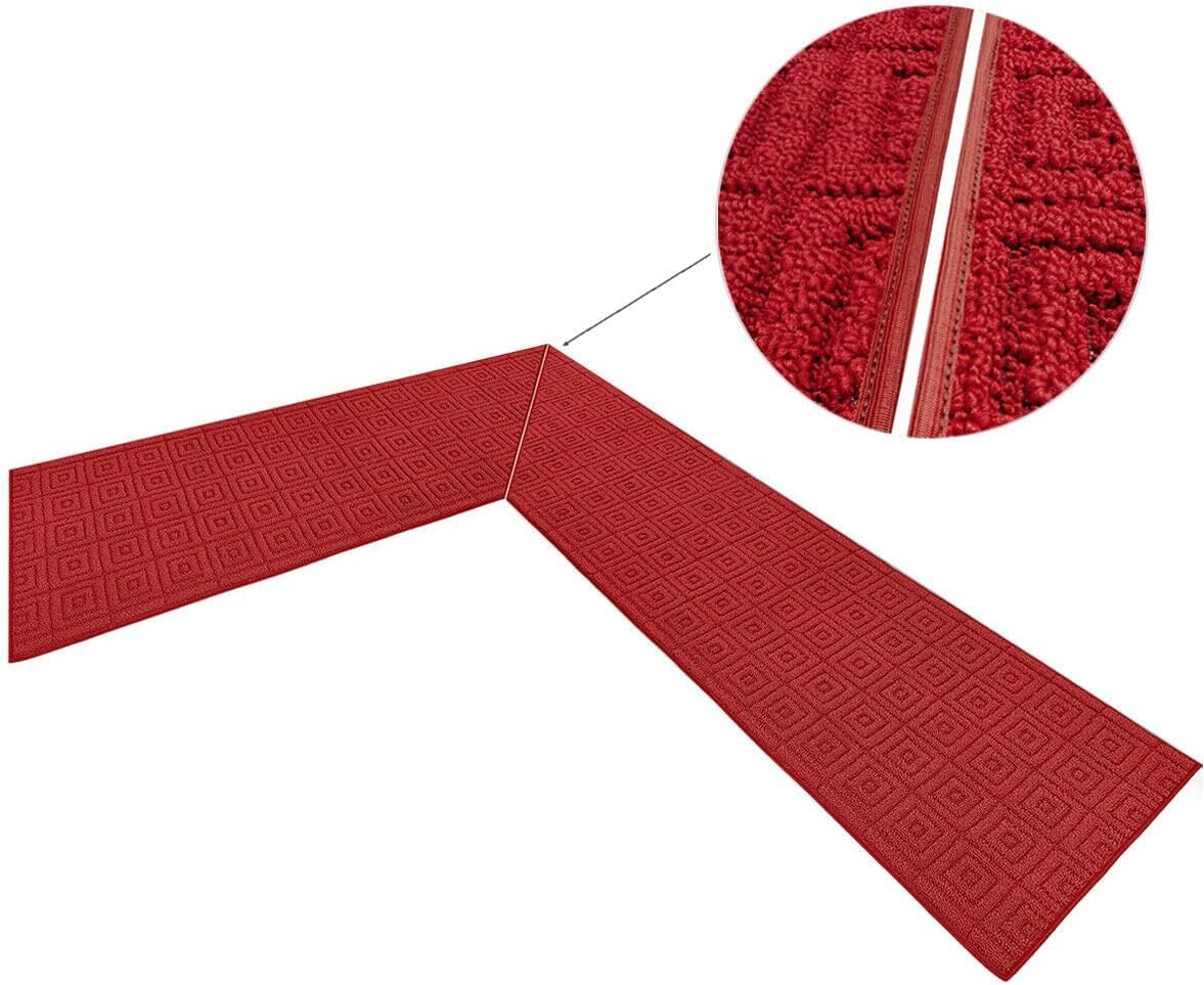 emmevi Evita - Tappeto Angolare Personalizzabile per Cucina, Antiscivolo e Lavabile, 100% Made in Italy, Disponibile Fino a 250 Cm