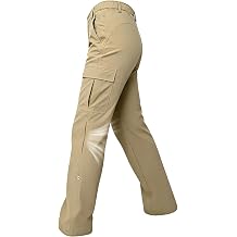 Women's Hiking Pants Lightweight QuickDry Stretch Cargo Pants with Knee Vents Drawstring Cuff Convertible Capri