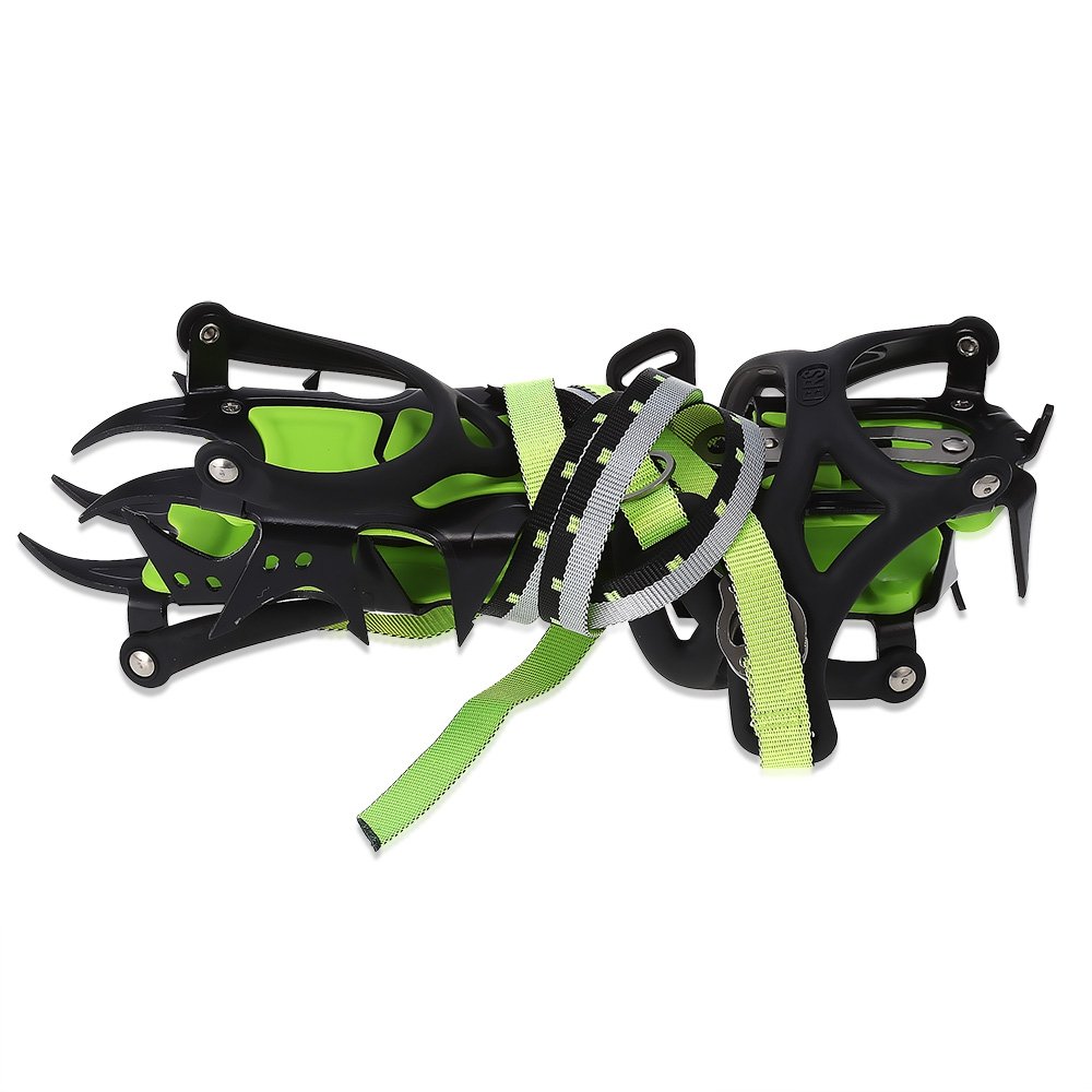 BRS-S1A Paire de 14 Crampons dentaires Ski Ice Snow Cleats Anti Slip Walking Randonnée en Hiver (Dents Longueur 1.57 ")
