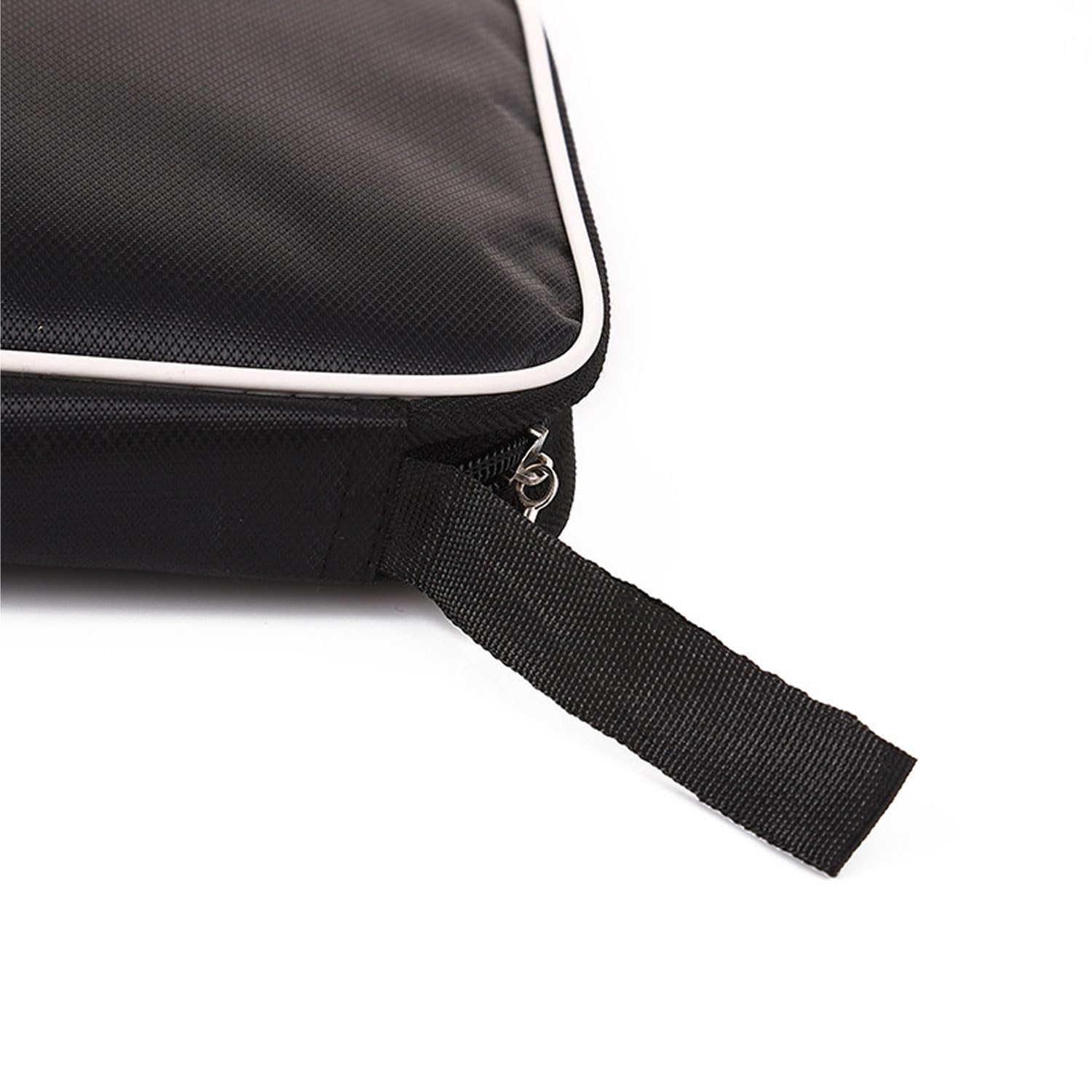 Housse Raquette de Tennis de Table Étui Portable Noir pour 2 Raquettes et 3 Balles, Sac de Transport Ping Pong, Léger et Résistant (Polyester)