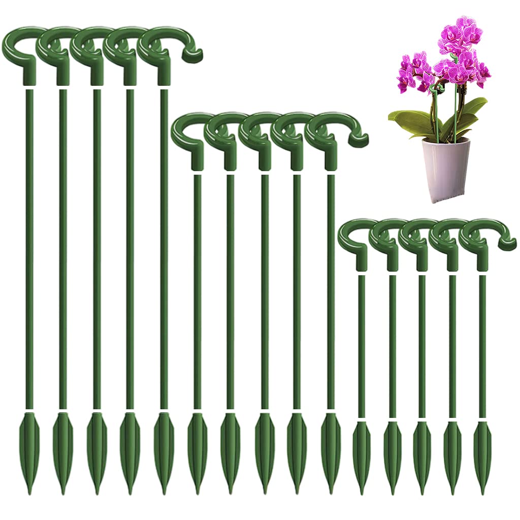 Optifit® 15pcs Plant Stakes Wire Plant Stake Flower Support Stake Rings Plant Support Sticks for Phalaenopsis Orchid Single Stem Flowers, Amaryllis, Peony (B0BQC1431D) Amazon Price History, Amazon Price Tracker