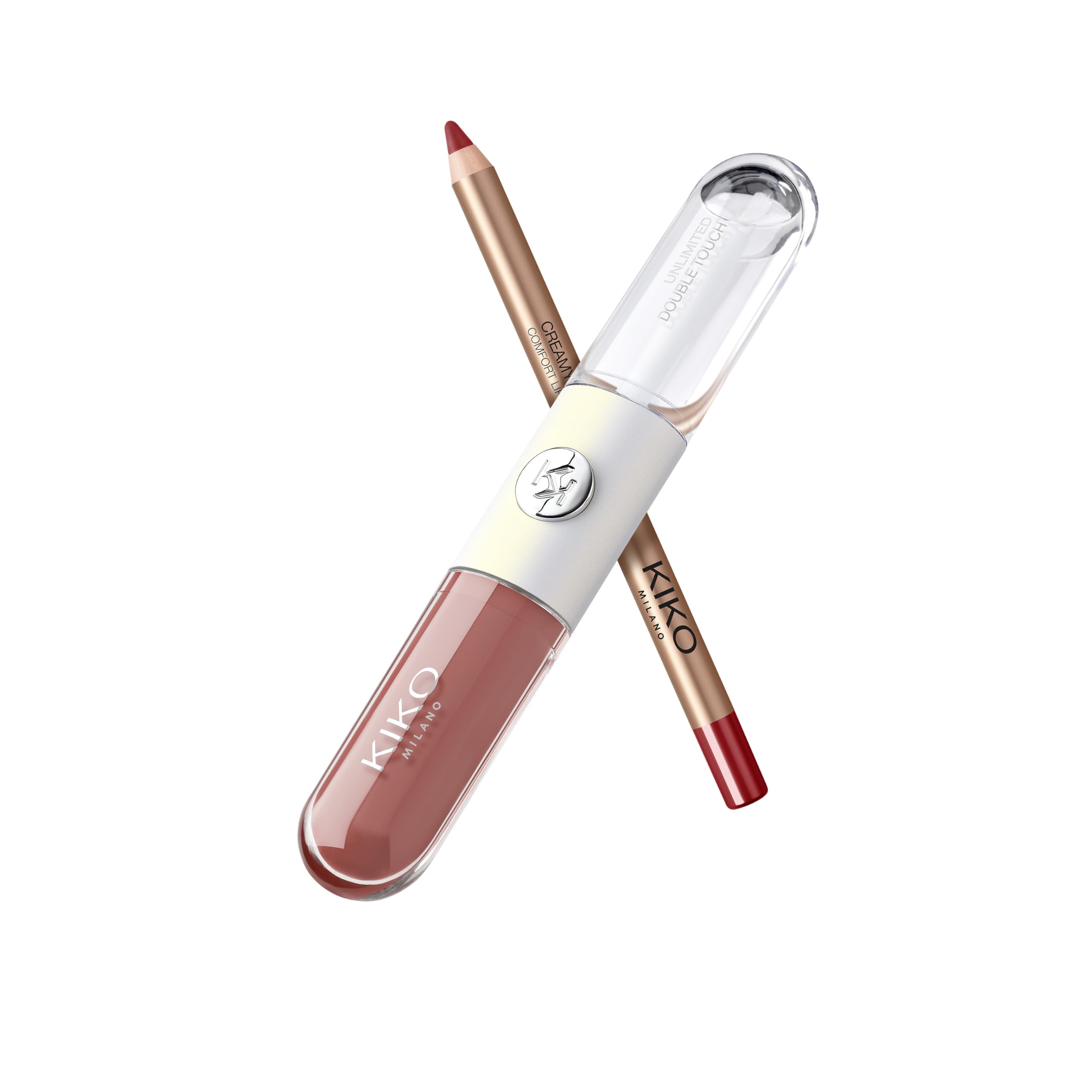 KIKO Milano Snow-Kissed Holiday My Perfect Combo Lips Gift Set-01, Lip Makeup Gift Set: Unlimited Double Touch And Lip Pencil - Image 3