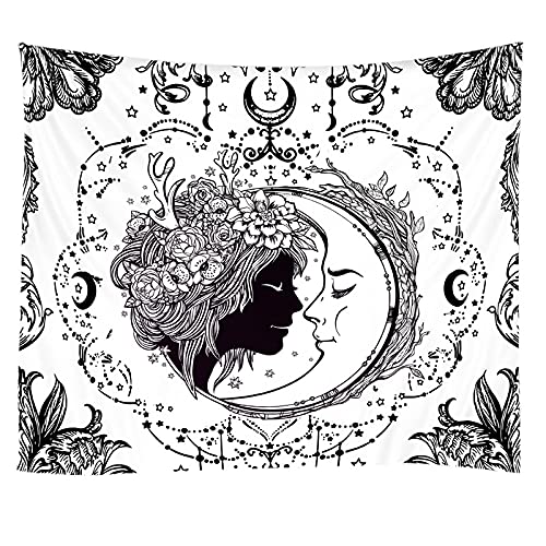 WJBABJ Śniadaniowa mandala, gobelin, makrama, do zawieszenia na ścianie, mała niebiańska psychodeliczna tapiseria (kolor: A6, rozmiar: szer. 280 cm x wys. 220 cm)