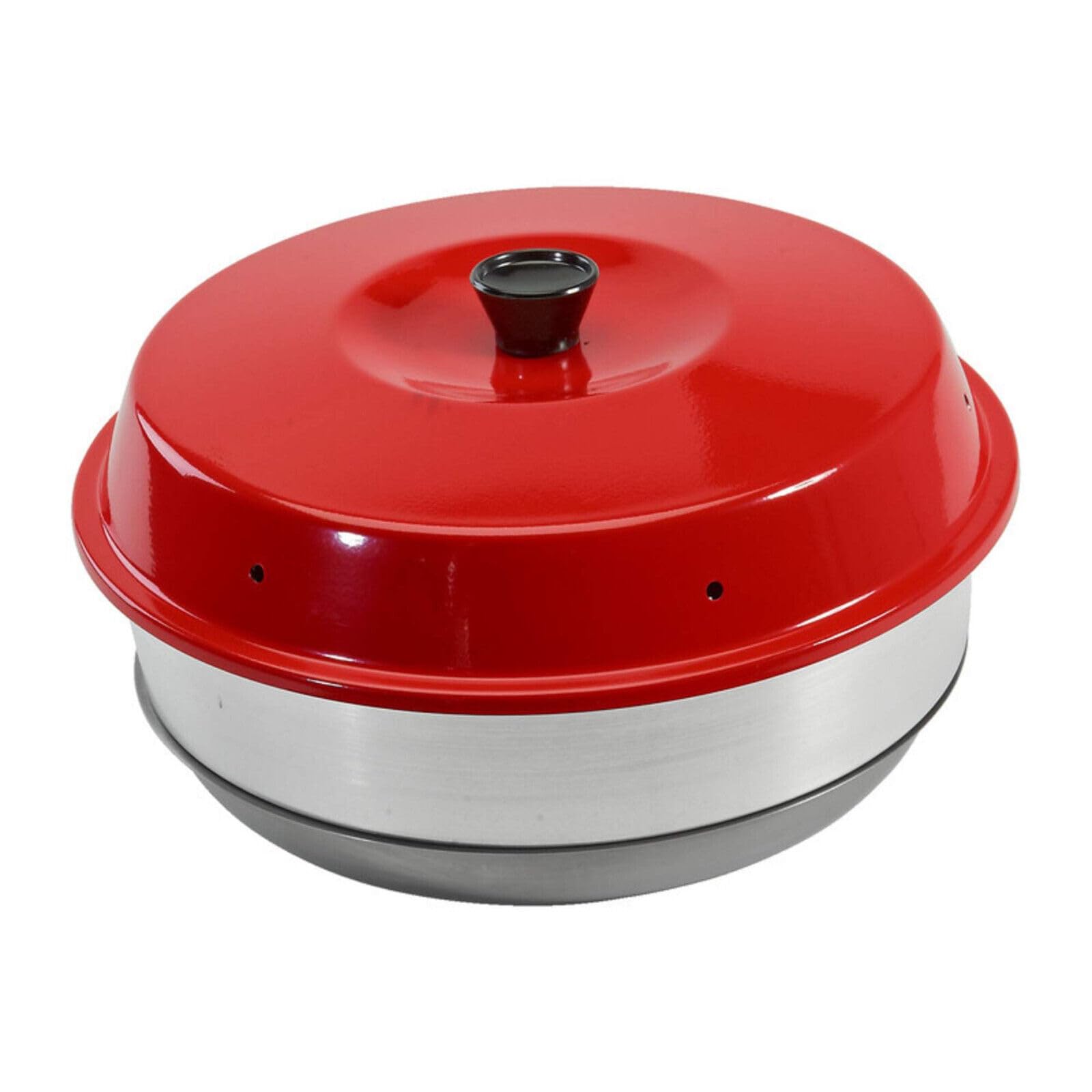 Spar-Set Camping Backofen 9-teilig - Camping Backofen (dreiteilig) + Silikonform + Aufbackgitter + Backofenthermometer + Untersetzer + Tasche + Sun and Ice Haltegriff passend für Omnia