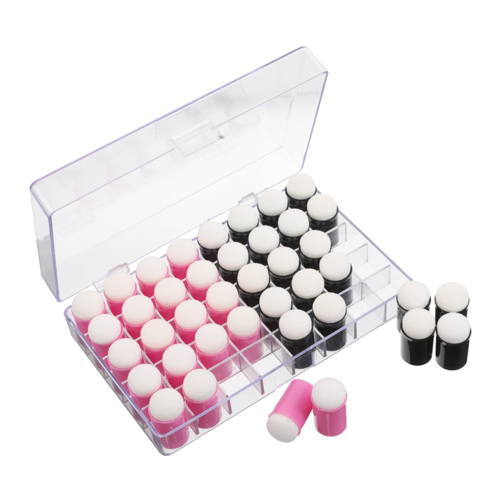 40 Piezas Aplicadores Esponja para Dedos para Esponjas Redondas para Pintura con Tiza y Tinta Mini Daubers Compactos para Manualidades y Proyectos Artísticos Fáciles de Usar para