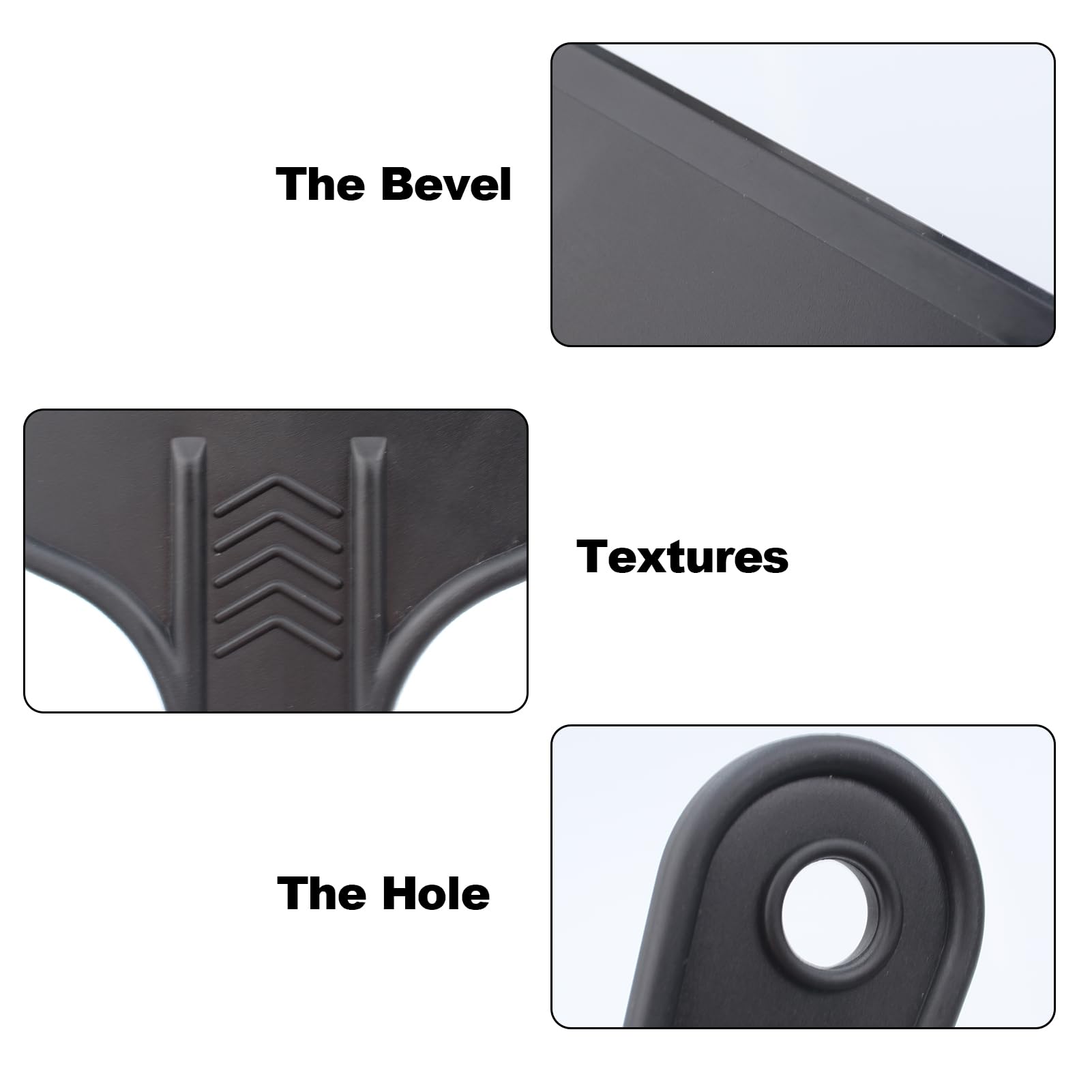 3 Stuks Kunststof Spatels 1,5/3/6 Inch - Flexibele Plamuurset Voor Wand, Behangen En Stickers