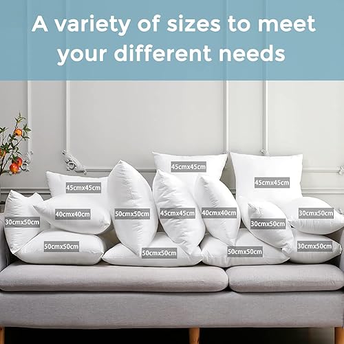 Miniatura 7 de Artscope Juego de 4 cojines impermeables para exteriores, 18 x 18 pulgadas, cojín decorativo cuadrado de alta calidad, suave para jardín, banco,