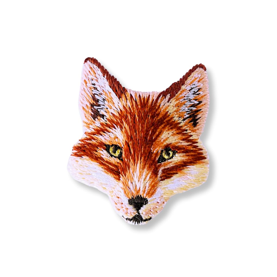 Amazon | アイロンワッペン【キツネ 狐ヘッド fox】アメリカ