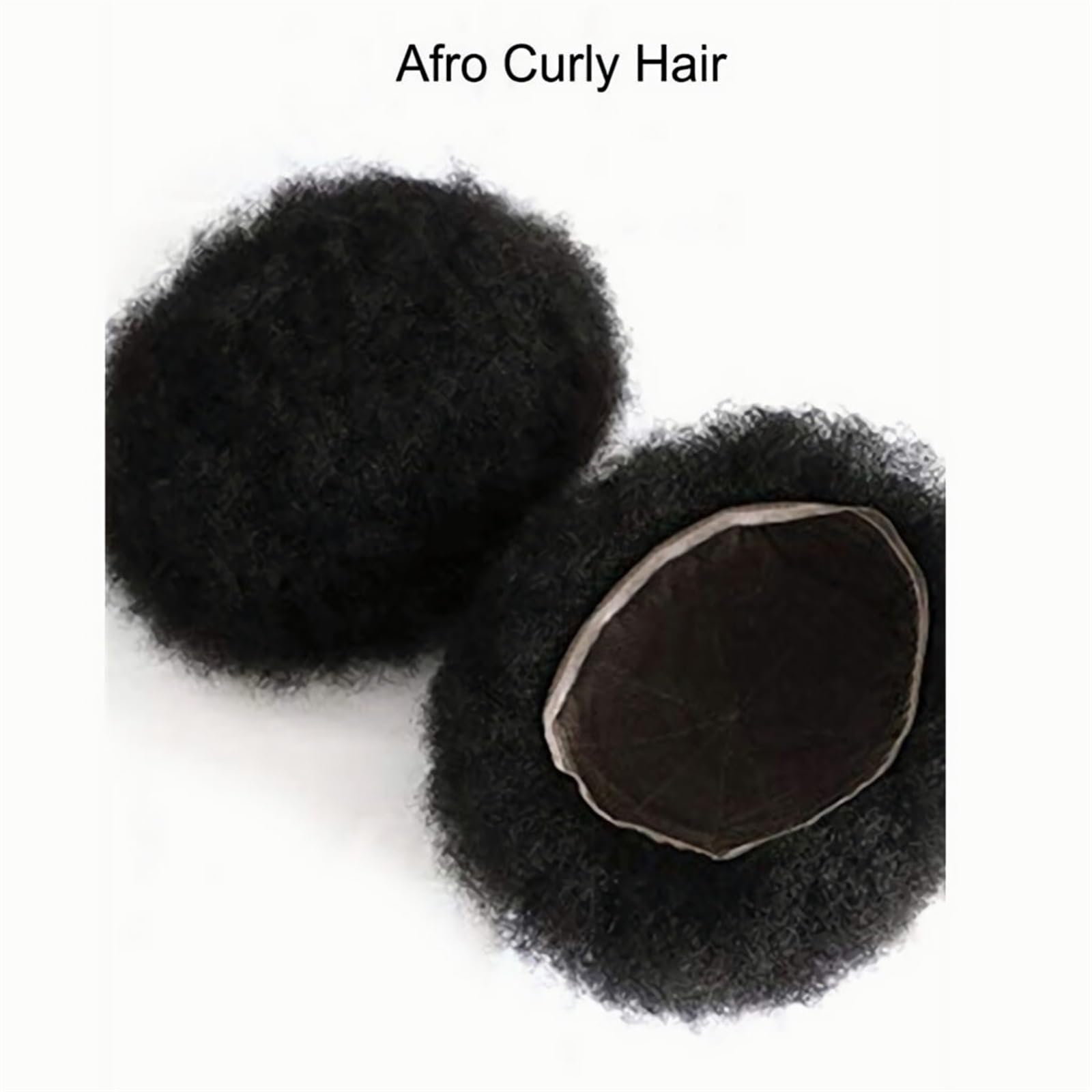 Herren 10 * 8 haar Ersatz System for Männer Volle Spitze Haar Teile Prothese Einheiten Basis 4mm Afro Curl Toupet Haarteil