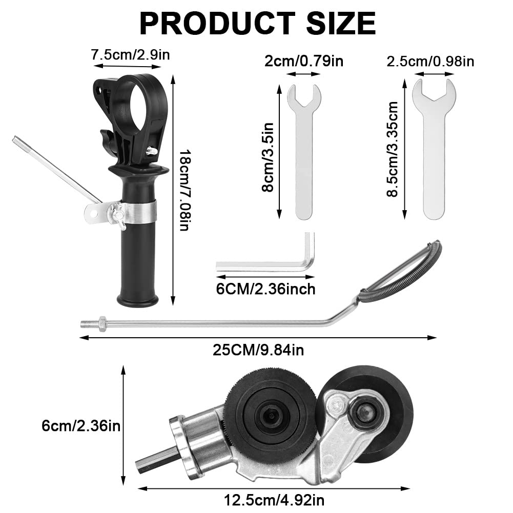 Taglierina Elettrica per Lamiera, Metal Cutter Nibbler Kit, Accessorio per Trapano