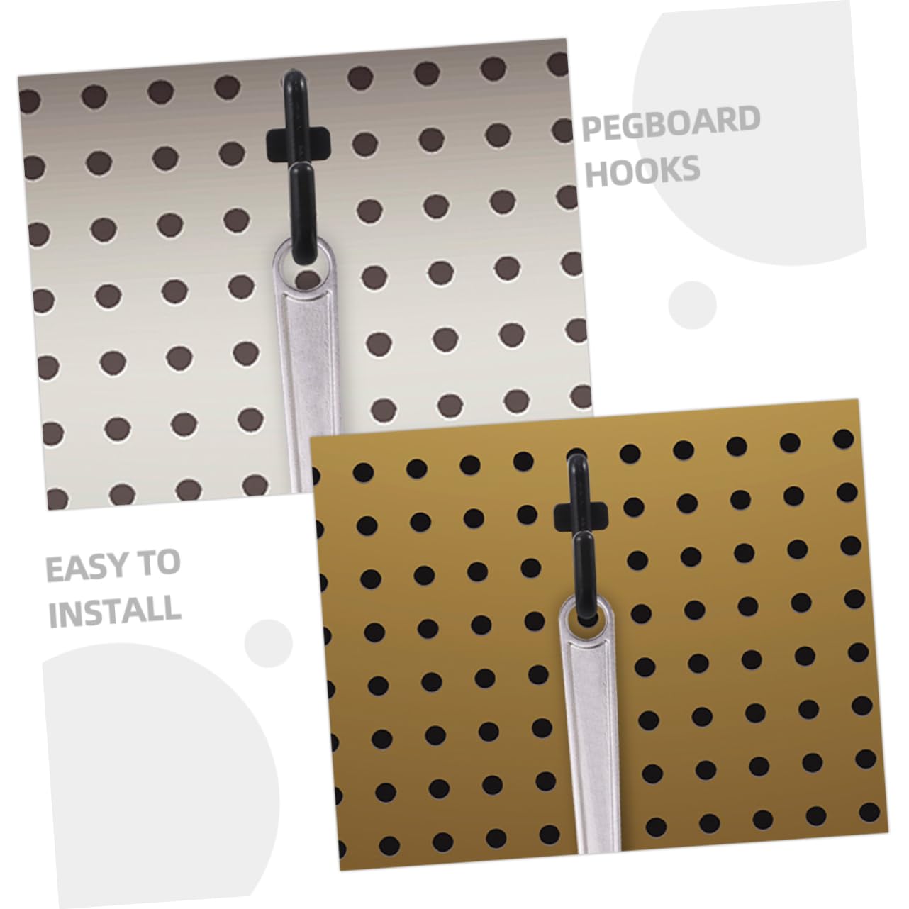 SOLUSTRE 320stücke Kunststoff Pegboard Haken Förmige Haken Für Lochplatten Für Garage Und Wohnräume Vielseitige Aufbewahrungslösungen Für Werkzeuge Und Zubehör