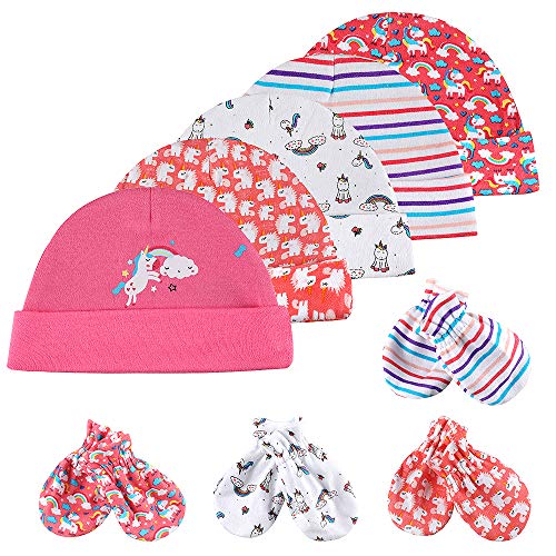 ROYJJ Baby Fäustlinge Set Mit Socken - Kratzschutz Für Neugeborene