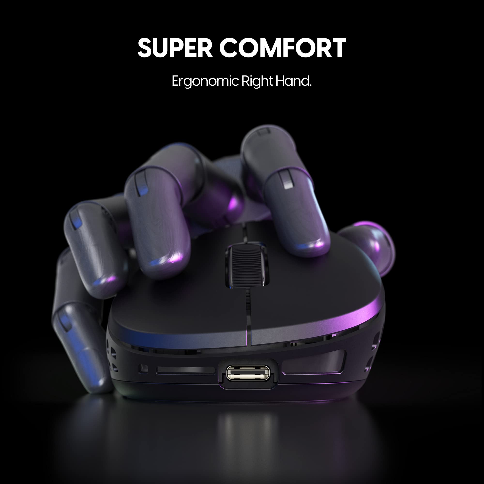 Pulsar Gaming Gears - Xlite - Ratón inalámbrico ultraligero de alto rendimiento, súper ligero y rápido, ergonómico, 2.4 GHz, 1 ms, 20000 DPI con sensor óptico PAW3370 (renovado)