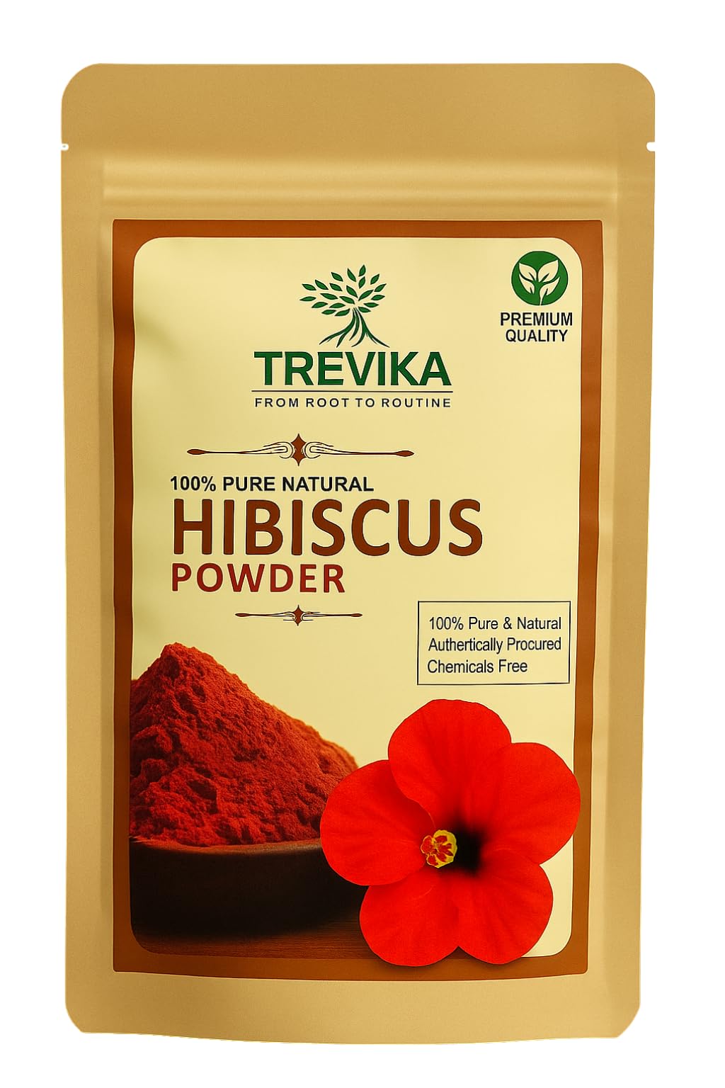 Trevika Hibiscus Powder 100 Gram | 100% Pure | Natural Ayurvedic Herb | Hair Growth | Hair Fall Control | Scalp Care-image-48