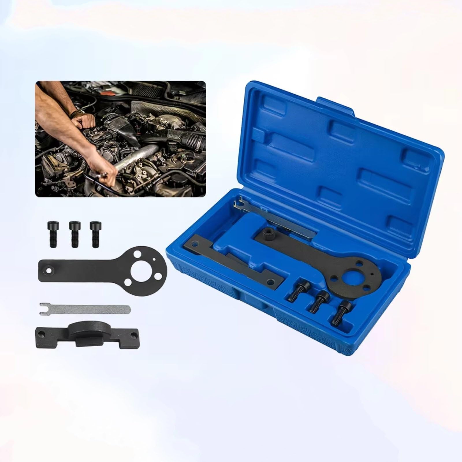 Herramienta De Ajuste del Motor Compatible con Chrysler para Ypsilon 2011-1.1 1.2 1.4 8 para Voltios litros Motor Árbol De Levas Bloqueo Kit De Herramientas De Sincronización