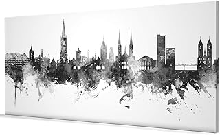 Freiburg Germany Skyline Box Canvas Print -16515