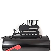 Vista 15 de Hobby, Recreation and Career Style Metal Powder Coated Mailbox Topper (Tent Camping, Matte Black)