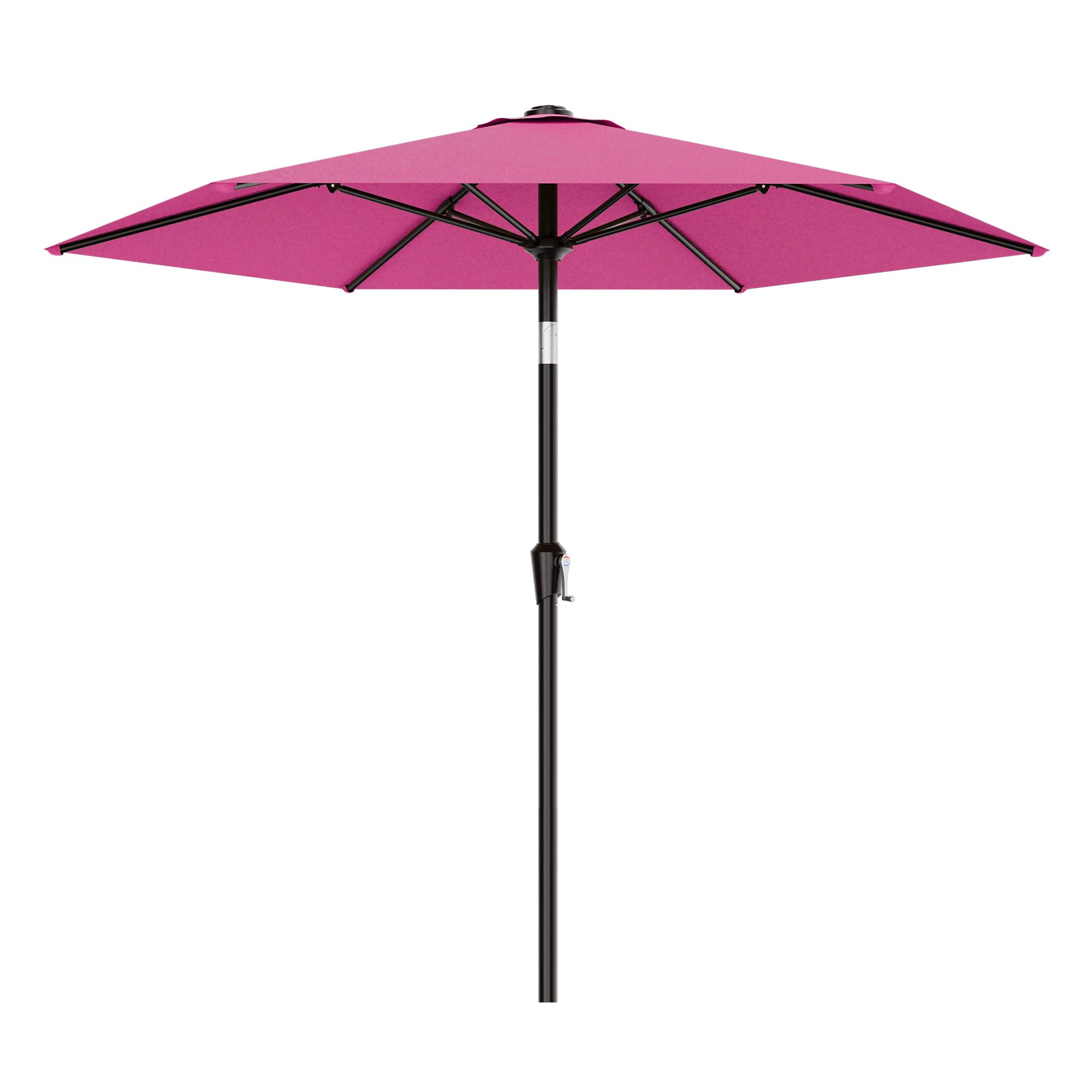 AreShark 10 FT Patio Umbrella for Outdoor, Outdoor Table Umbrella with Push Button Tilt and Crank, Outdoor Patio Umbrellas with 6 Sturdy Ribs, Patio Umbrellas for Market, Garden, Pool (Red) — view 14
