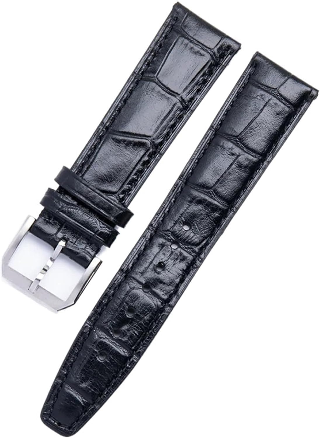 Cinturini, Cinturino for Orologio in Morbida Pelle di Vacchetta con estremità(22mm)