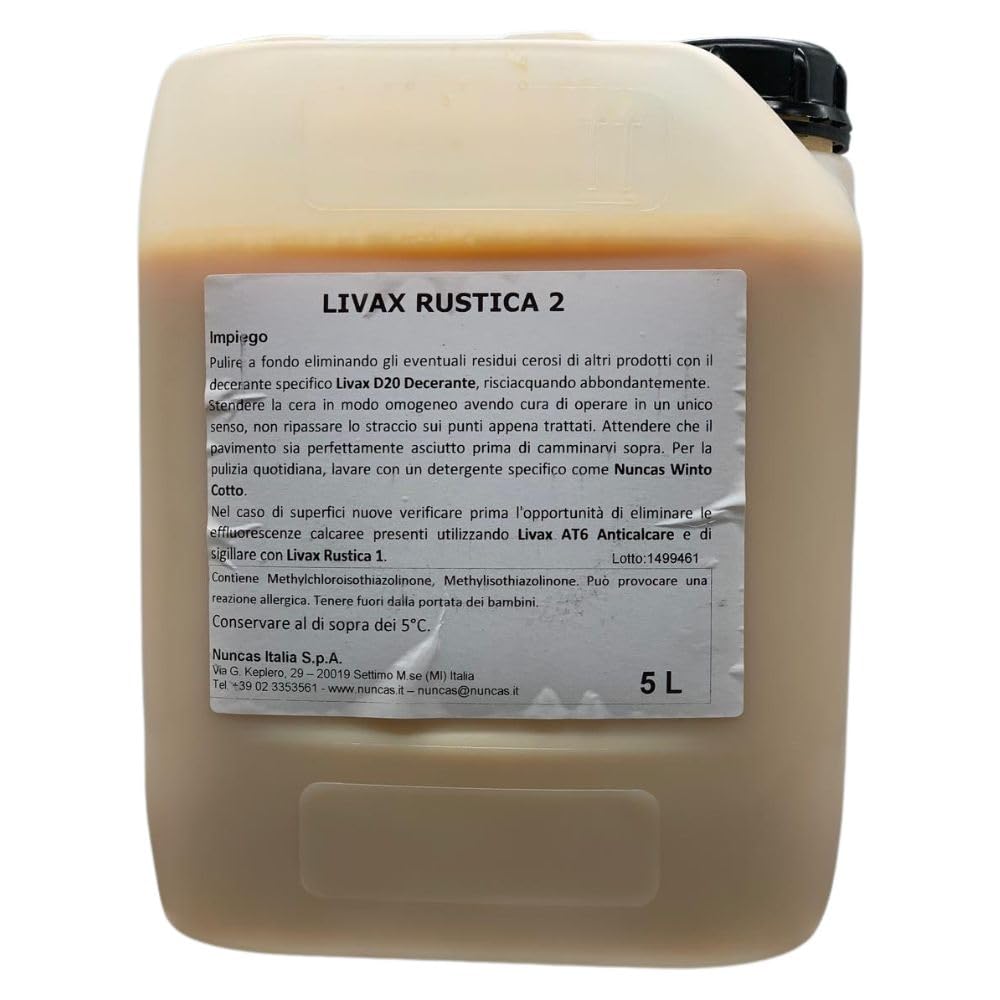 Cera Protettiva Ravvivante per Cotto Tradizionale e Pietre Porose, Autolucidante, 5000ml