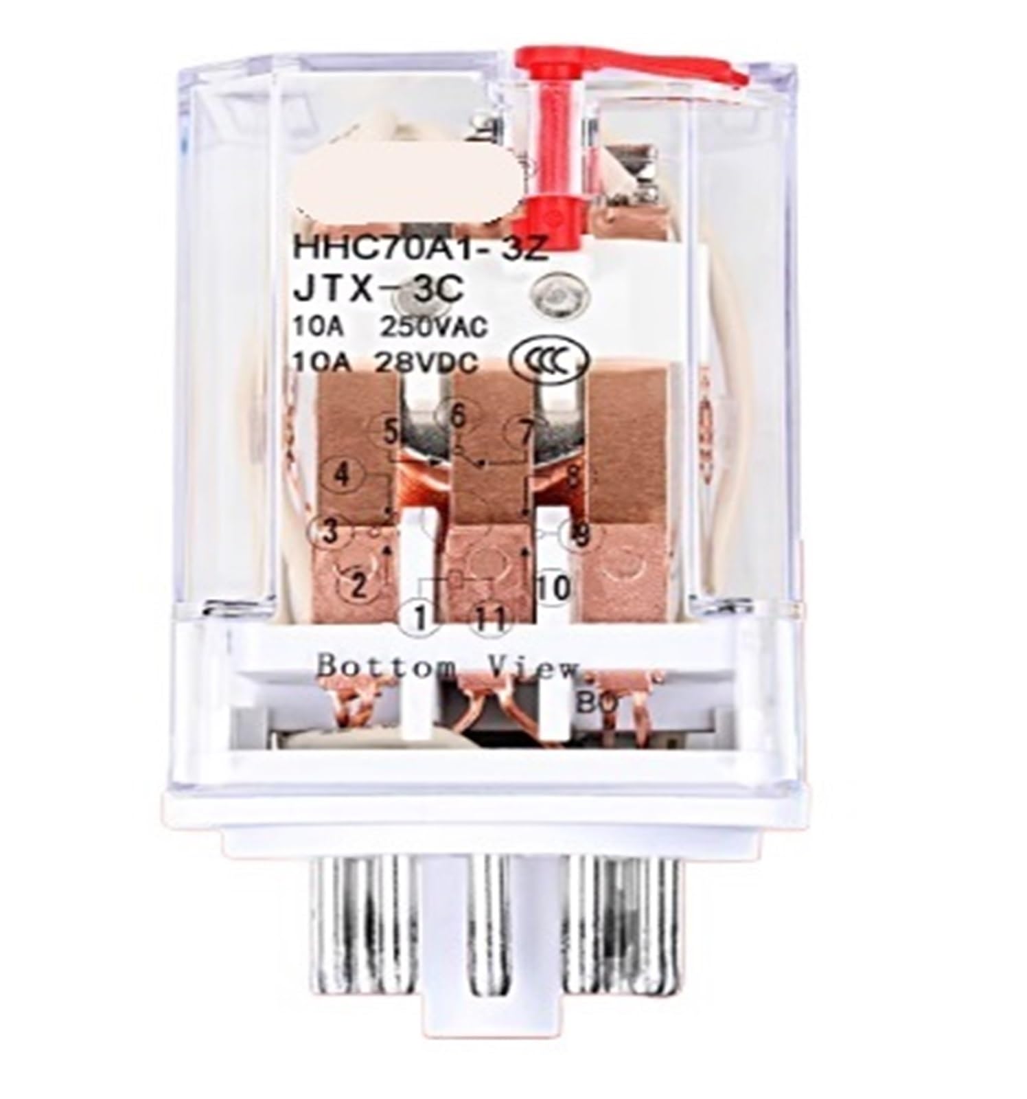 HHC70A1-3Z JTX-3C AC220V DC24V DC12V AC36V AC24V AC380V DC220V Relay(DC220)