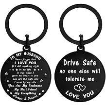 Men Gifts for Valentines, Dive Safe No One Else Will Tolerate Me Keychain, Love You Keepsake for Birthday Anniversary