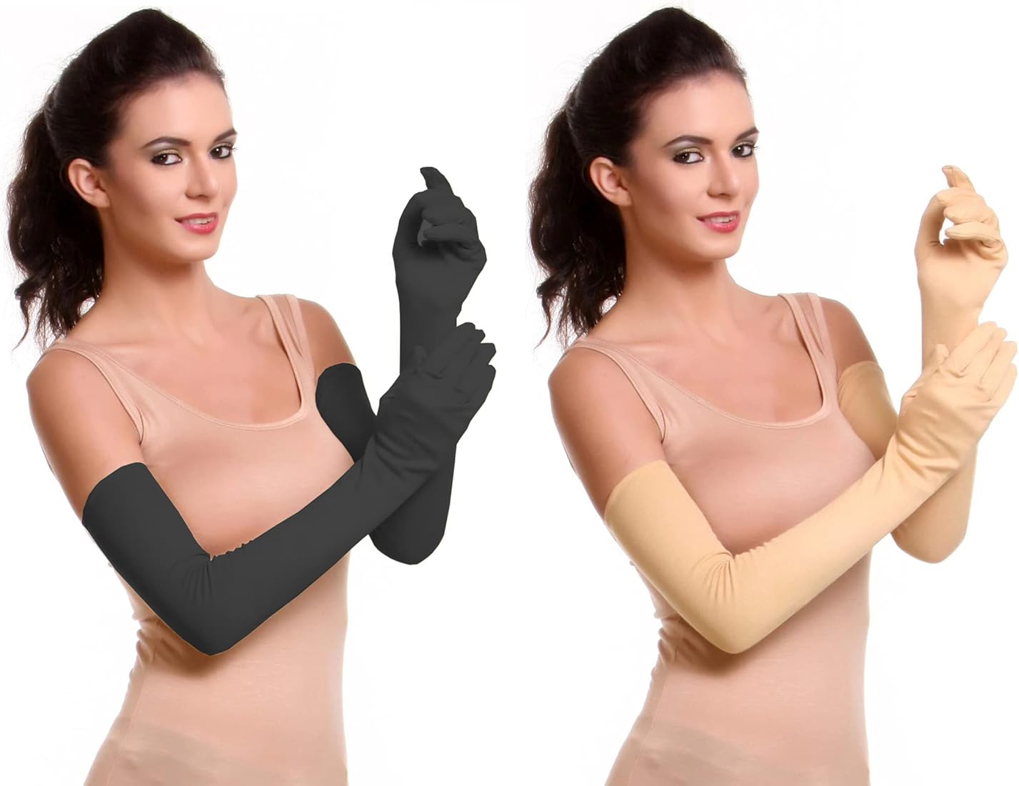 summer cotton hand gloves for ladies