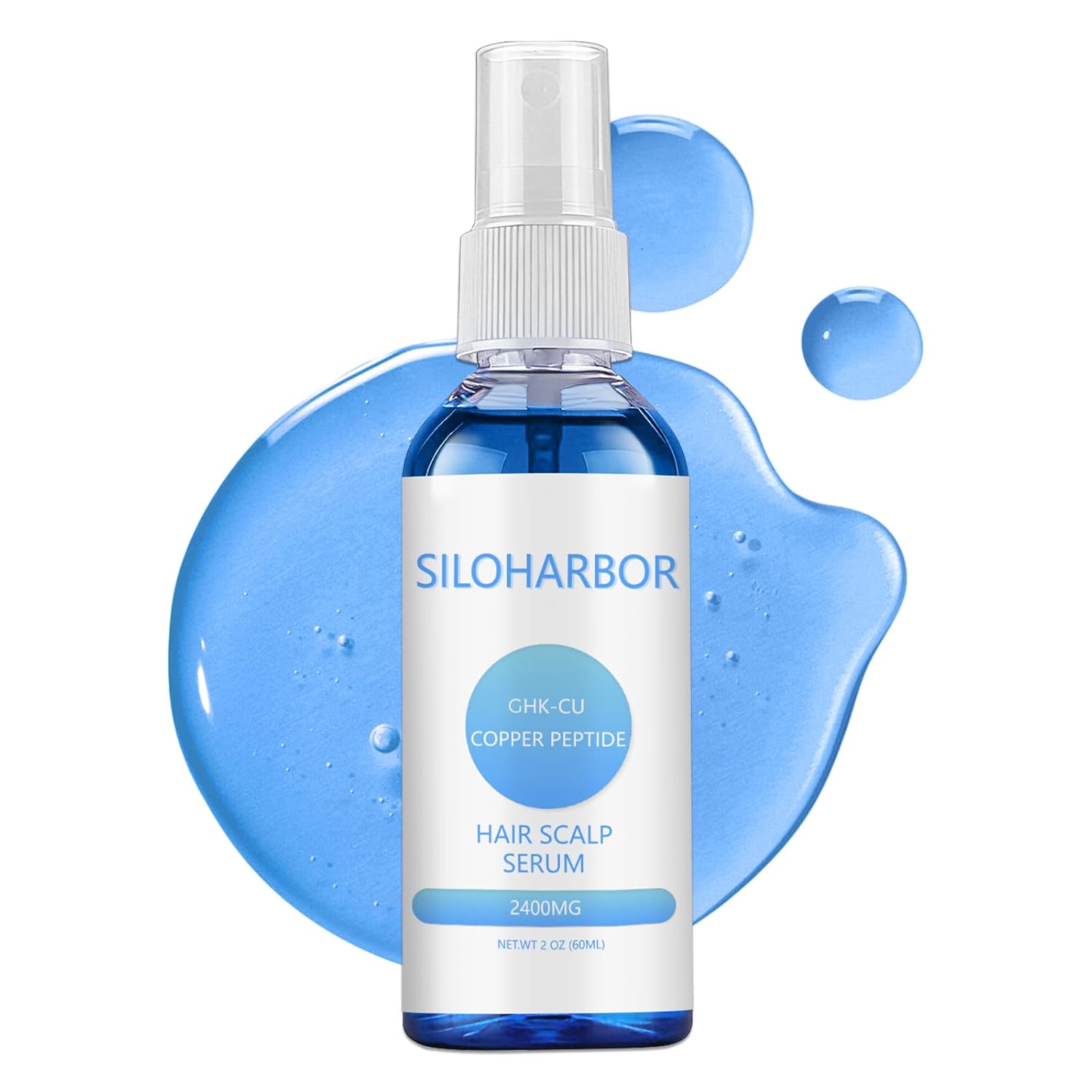 Hair Growth Serum, GHK-Cu Copper Peptides For Hair Growth & Scalp Serum – 2400mg, Dry Scalp Moisturizer Spray, 4% Copper Peptides – Fast-Absorbing, Water-Based Formula for Hair Softness & Shine