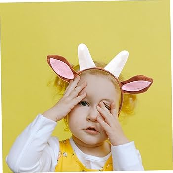 Amazon.co.jp: BELLIFFY 5個セット ヤギの角のカチューシャ 動物