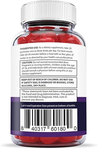 Miniatura 5 de Gomitas Bio Lyfe Keto ACV 1000 mg con jugo de granada y raíz de remolacha B12 60 gomitas