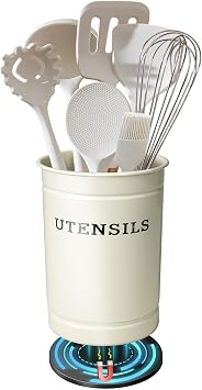 Kevenal Magnetic RV Utensil Holder, Anti-Slip Cutlery Organizer for RV, Camper Storage Organizer with Adhesive Magnet, Off-White
