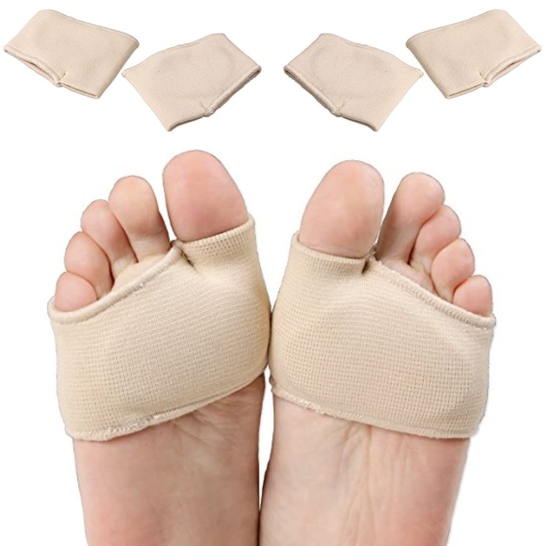 PEDIMEND™ Żelowa kula do stóp do noszenia w dzień i w nocy | poduszki żelowe z piłką do stóp dla twardej skóry, odcisków, zapalenia stawów | ortopedyczne wkładki do butów ochraniacze kciuka koślawego - 2 pary