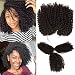3pcs/pack Marley bob Kinky Curl 8 Inch Afro Kinky Twist Hair Soft Synthetic Crochet Braiding Hair Extention (1B)
