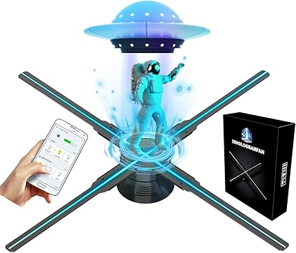 Atdaraz 3D Hologram Fan, Hologram Fan 25.6