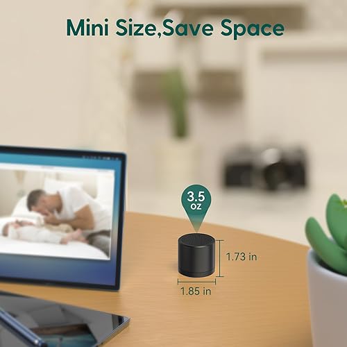 Miniatura 4 de Babelio Máquina de ruido blanco de viaje, mini máquina de sonido para dormir para bebé adulto (negro)