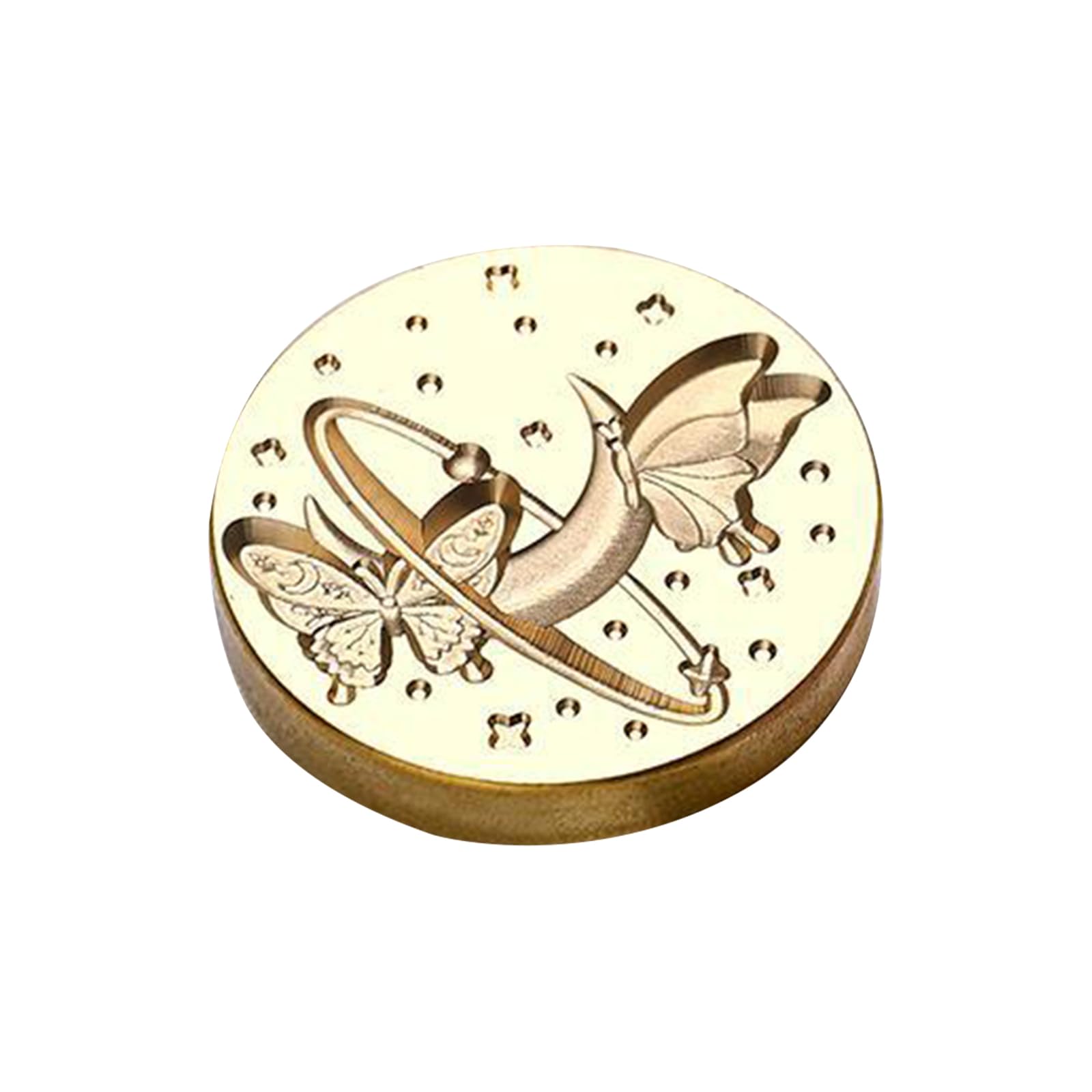 CRFFZ 3D Embossed Wax Seal Stamp Sealing Stamp for and Envelope Scrapbooking and Journaling Brass Head Sealing Wax