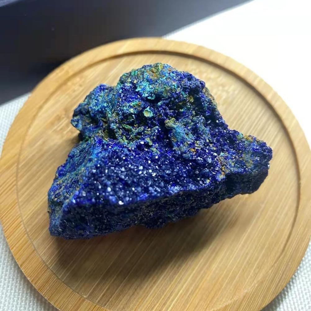 Raw Azurite Stone,Blue Crystals and Gemstone, Quartz Raw Stone, Crystal for Home Office Decor Gift