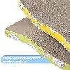 PrimePets Cat Scratchers Cardboard, Curved Shape Cat Scratch Pad, Cat Scratching, Corrugated Board Reversible with Catnip for Indoor Cats
